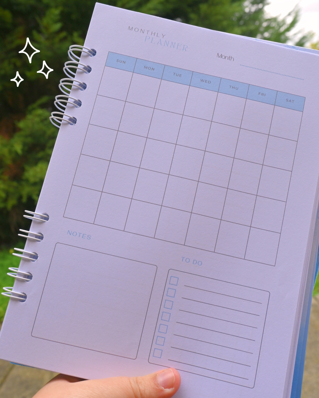 Daily Planner | 💙 Blue Blossom Planner | B5 Planner
