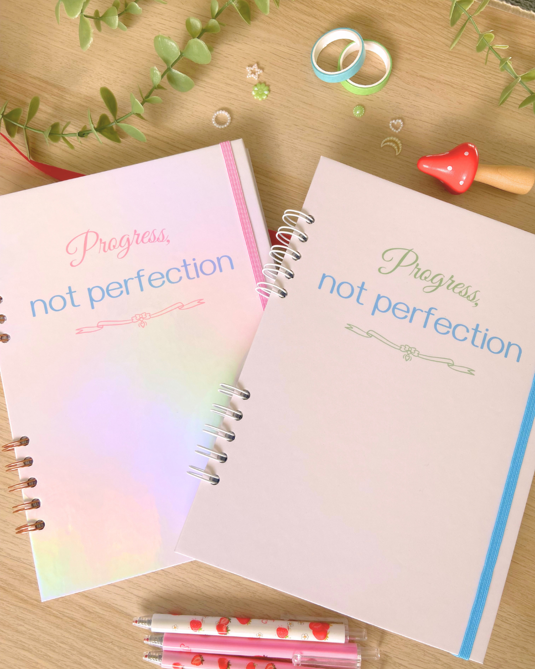 Daily Planner | Self-Care Organizer - Blue Green | B5 Notebook