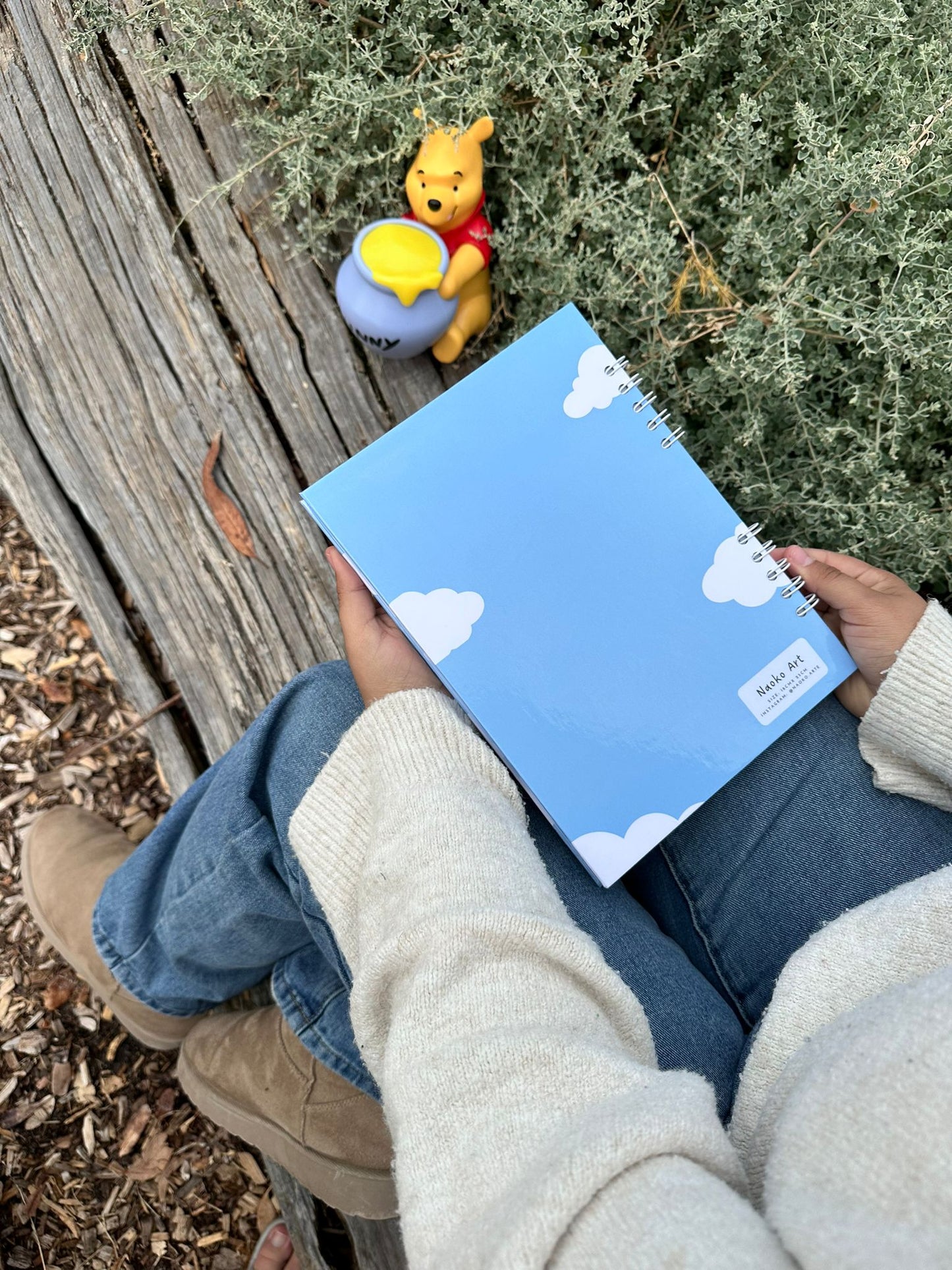 Winnie The Pooh Notebook - Blue