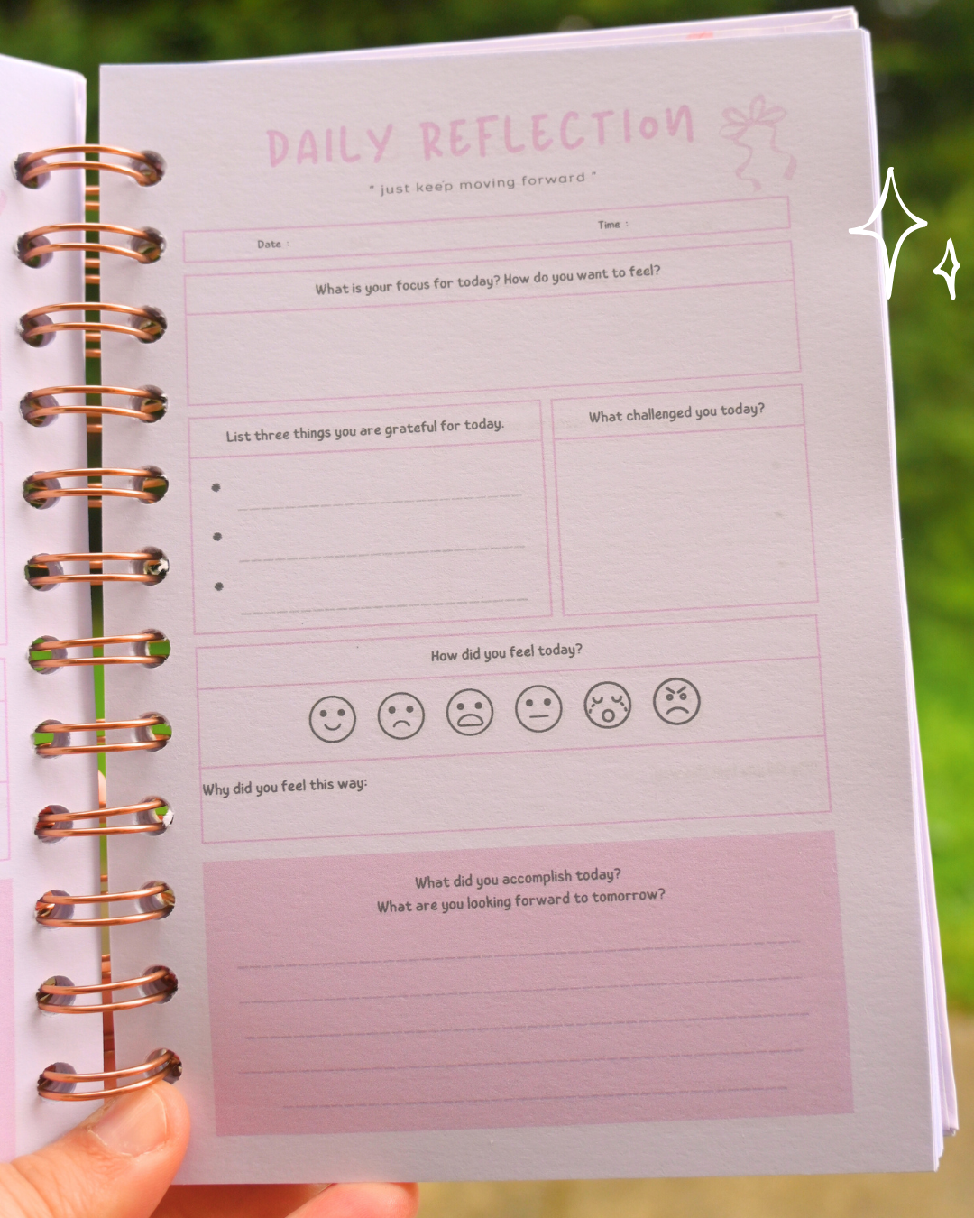 💌 Reflection Journal | Pocket Notebook | Mini A6 | Pink Edition
