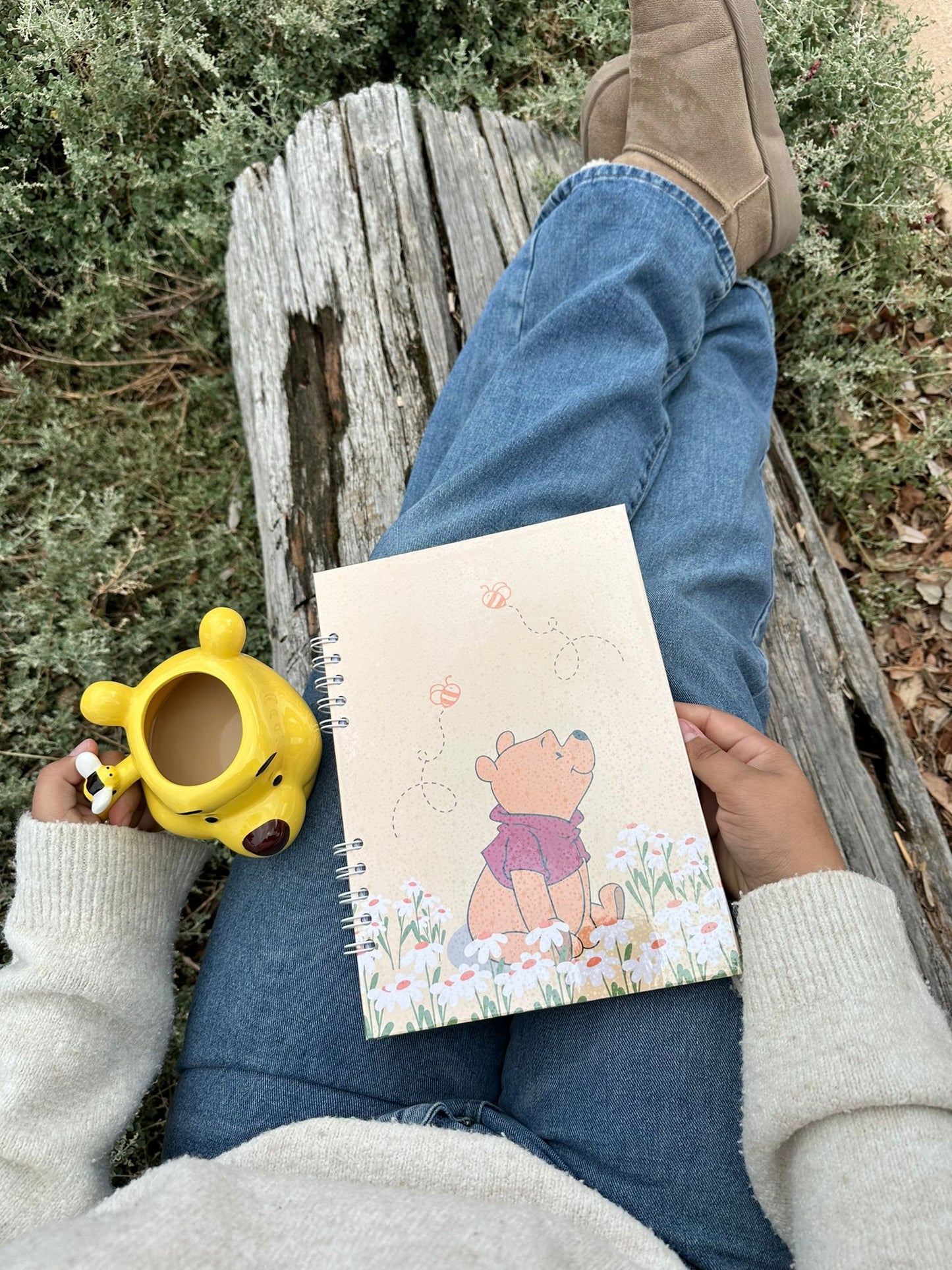 Winnie The Pooh Notebook - Yellow