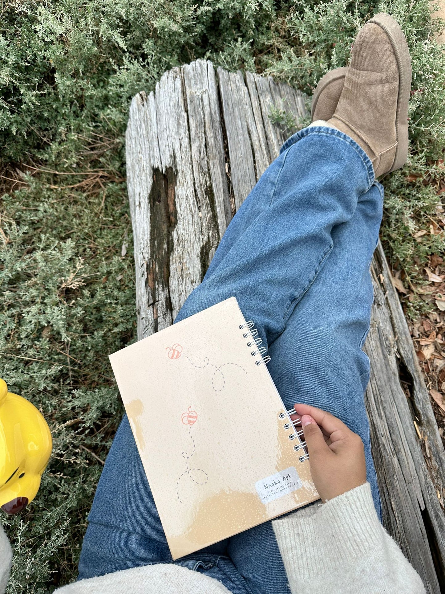 Winnie The Pooh Notebook - Yellow