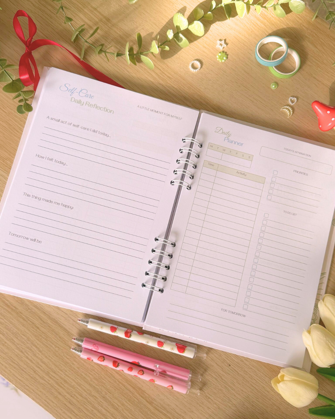 Manifesting Planner by Naoko Arte – Elegant Self-Care & Productivity Journal