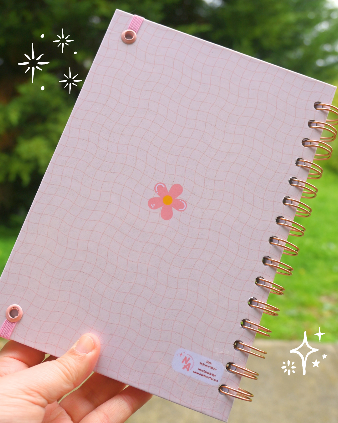 Spiral Bullet Journal | Peachy Petals 🍑🌼 | A5 Dotted Notebook