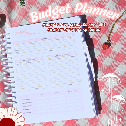 2025 Planner - Pink (300 Pages)