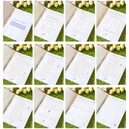 Overview of the guided pages included in My Magic Diary