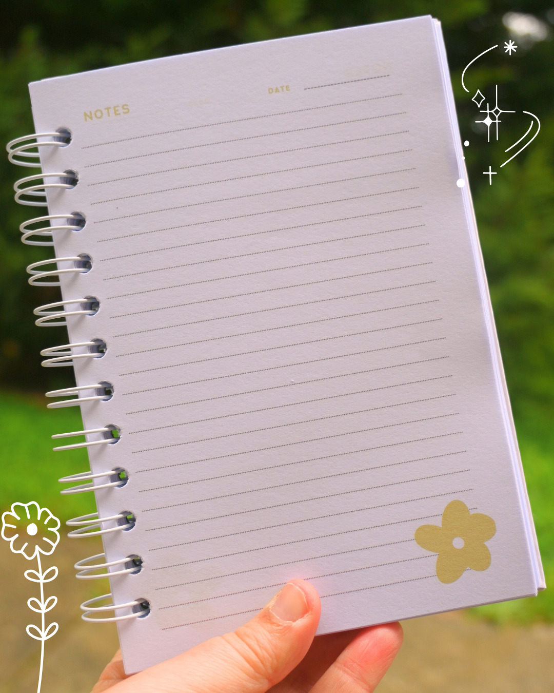 🌼 My Journal | Mini Lined Notebook Inspired by Nature | Mini Notebook 💌