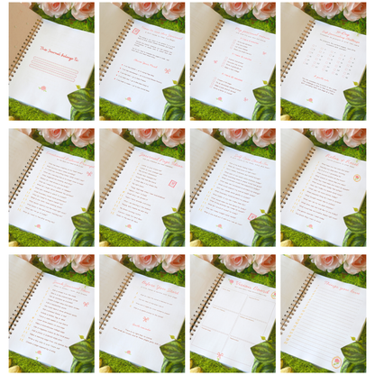 Overview of the guided pages included in My Princess Diary