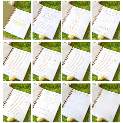 Overview of the guided pages included in My Secret Diary