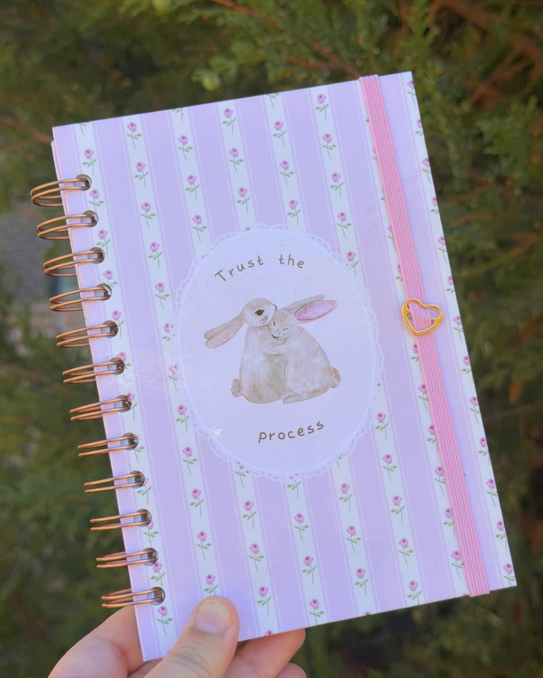 Soft Start Journal – Trust the process 🌷 (Handmade)