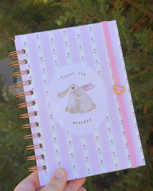 Soft Start Journal – Trust the process 🌷 (Handmade)