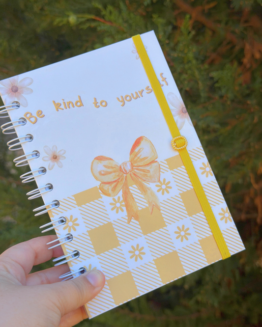 Soft Start Journal – Be Kind 🌼 (Handmade)