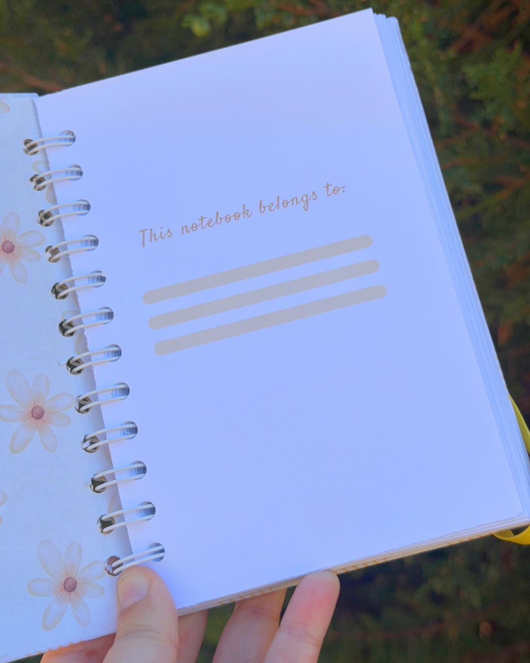Soft Start Journal – Be Kind 🌼 (Handmade)