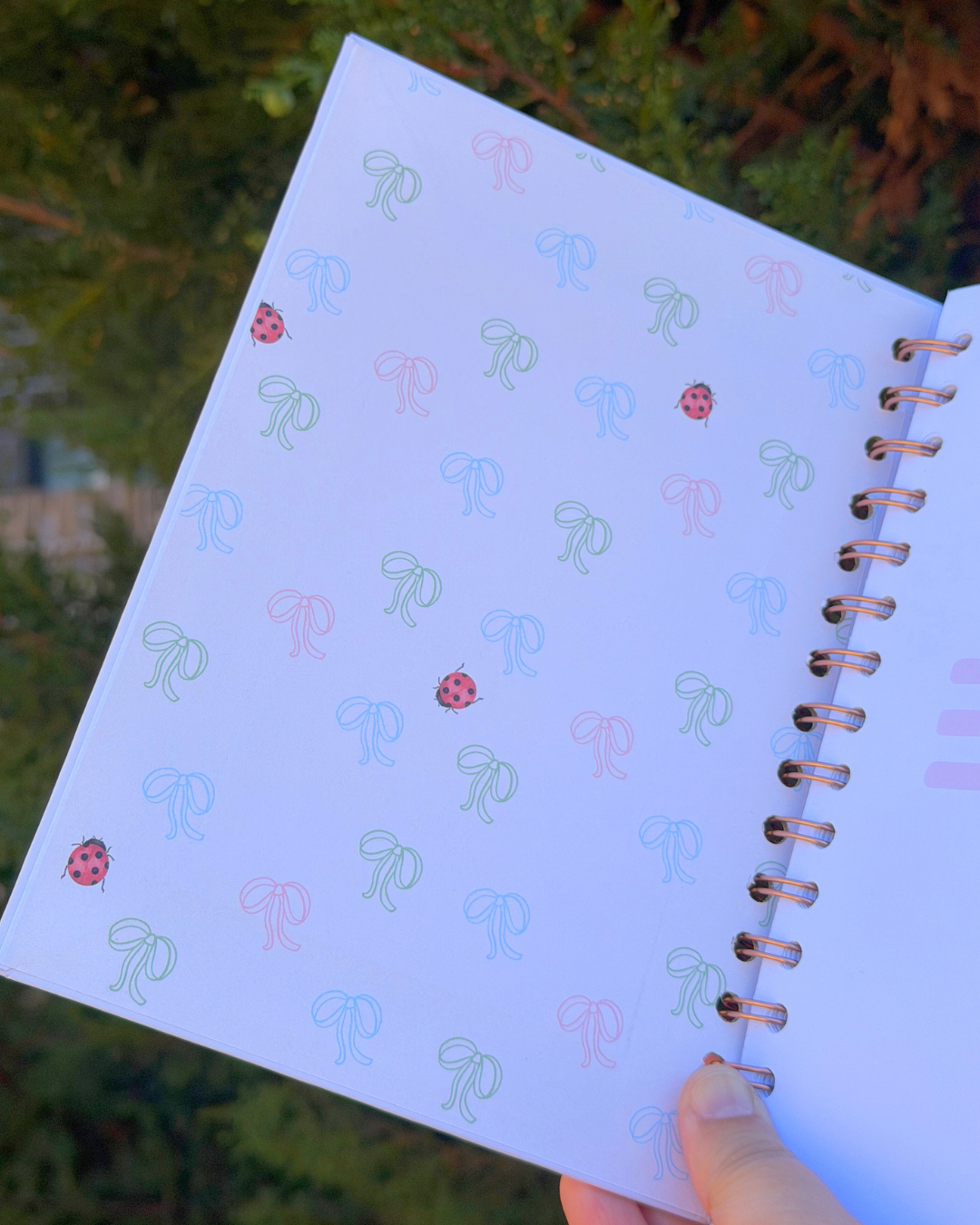 Soft Start Journal – Little Wins 🐞 (Handmade)