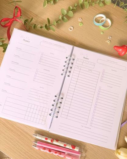 Manifesting Planner by Naoko Arte – Elegant Self-Care & Productivity Journal